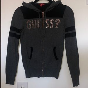 Guess. Sweater zip up.